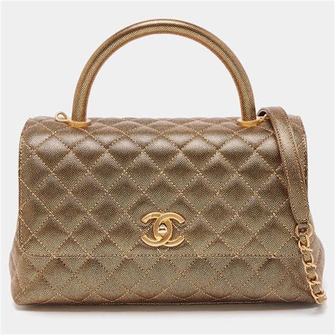 new chanel top handle bag|Chanel small bag with handle.